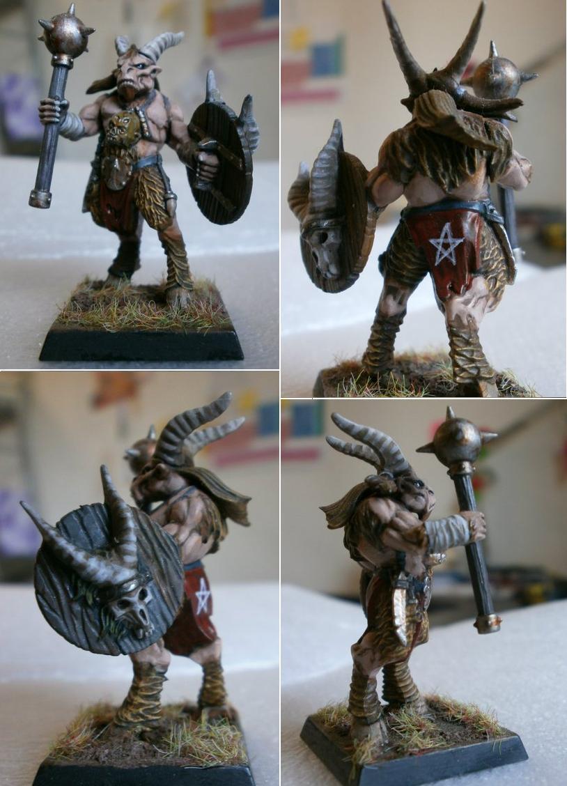 Warhammer – Armée Beastmen – Chars Et Guerriers – Games Workshop – Occasion Peint